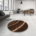 thumbnail image 4 of Ahgly Company Machine Washable Indoor Rectangle Transitional Saddle Brown Area Rugs, 2' x 4', 4 of 7