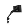 thumbnail image 4 of Single Computer Monitor Arm with 2 USB Ports adjustable height universal VESA mount lcd holder sit stand-up standing desk accessory organizer one screen swivel pan tilt screens black, 4 of 9