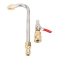 thumbnail image 2 of Metal Power Washer Gutter Cleaner Wand with Ball Valve 1 4 Inch Connector Curved Pressure Washer Extension Wand for Most Pressure Washer Sprayer and Spray Nozzles, 2 of 7