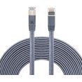 thumbnail image 1 of Nanxudyj Cat 7 Ethernet Cable 25ft,Nylon Braided CAT7 Shielded Internet Cable RJ45 LAN Cable High Speed Gigabit Network, 1 of 5
