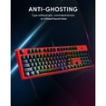 thumbnail image 5 of KM-G18 Red Mechanical Keyboard, Gaming Keyboard with 104 keys, Red Switches, RGB Backlight, 5 of 5
