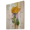 thumbnail image 1 of Design Art - Rose With Green Leaves Painting, 1 of 5