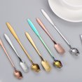 thumbnail image 4 of Unique Bargains 4Pack 5' Stainless Steel Mini Ice Tea Spoons Coffee Ice Cream Spoon, Gold, 4 of 4