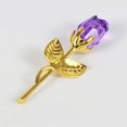 thumbnail image 4 of Artificial Rose Branch Decoration Lustrous Durable Faux Crystal Flower Fake Rose Branch, 4 of 5