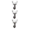 thumbnail image 2 of Wweixi Multifunctional 3D Mirror Deer Wall Sticker For Various Uses Personalized Home black XL 3Set, 2 of 6