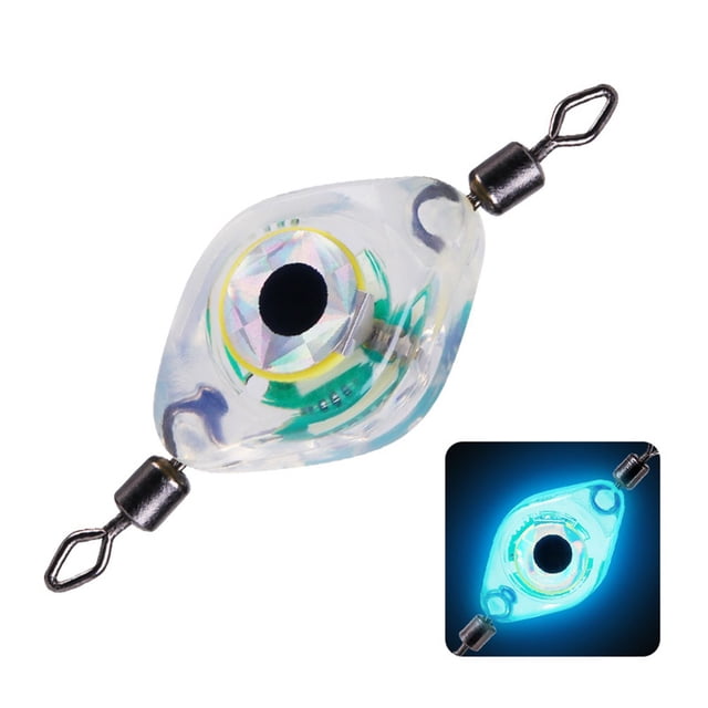 1Pcs Fishing Lure Light LED Underwater Flash Lure Lamp for Attracting Fish Blue