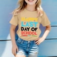 thumbnail image 2 of LUOGENLI T-Shirt pour Filles T-Shirt Imprimé à Col Rond à Manches Courtes pour Garçons et Filles Maxi Chemises pour Filles Vacances 2025 Kaki 10-11 Ans, 2 of 4