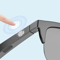 thumbnail image 2 of DEBGFS Smart Glasses,Wireless Bluetooth,IPX7 Waterproof,Bone Conduction Sound (Music&Call) for All Smart Devices - Polarized Lens Sunglasses,Black, 2 of 7