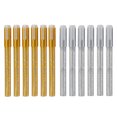 thumbnail image 1 of Chmadoxn 6 Gold And 6silver Acrylic Marker Pen Set Water-based Paint Pen Hand Ledger Graffiti Pen Acrylic Pigment Marker Pen 24ml Marker Pen, 1 of 5