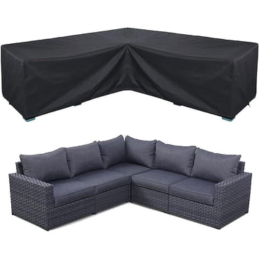 Corner Sofa Cover Waterproof Garden Furniture Set Cover Outdoor Sectional Furniture Cover