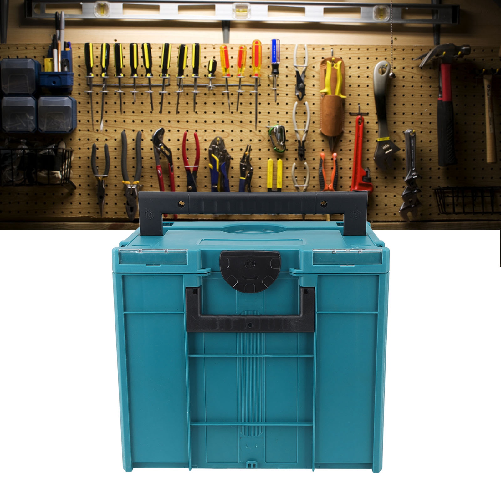 Tool Storage Box, Heavy Duty Large Capacity Toolbox Sturdy Structure  for Fasteners