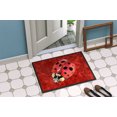 thumbnail image 4 of Carolines Treasures 8870JMAT Paillasson Intérieur Ou Extérieur 24 x 36 Po. Lady Bug sur Fond Rouge, 4 of 4