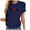 Navy, variant on fartey Graphic Top for Women Summer Heartbeat ECG Heart Print Casual Tshirts 2023 Roomy Comfy Crewneck Short Sleeve Blouses