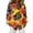 Yellow, variant on OIOLOYJM Womens Hawaiian Shirt Dressy Hawaii Print Long Sleeve Tee Shirts Spring Vacation Button Down Tops Work Light Blue M