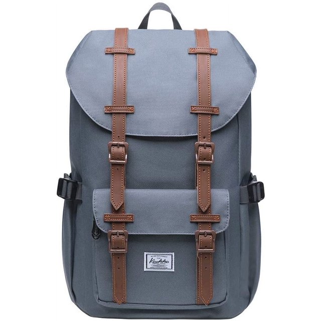 KAUKKO Laptop Outdoor Backpack, Traveling Rucksack Fits 15.6 Inch Laptop(5-7-Grey)