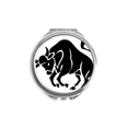 thumbnail image 1 of Constellation Taurus Signe du Zodiaque Miroir Compact Rond Portable de Poche en Verre, 1 of 3