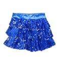 thumbnail image 3 of YONGHS Jupe Tutu à Paillettes pour Filles, Jupe de Danse à Volants, Robe de Ballet Bleu Royal 8, 3 of 5