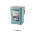 thumbnail image 4 of Youkk Sturdy And Durable Wall Mounted Trash Cans For Clean Household Environment Grayish blue 3L, 4 of 6