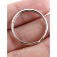 thumbnail image 3 of Unique Bargains Silver Tone 1' Dia Metal Split Key Rings Keychain 50Pcs, 3 of 3