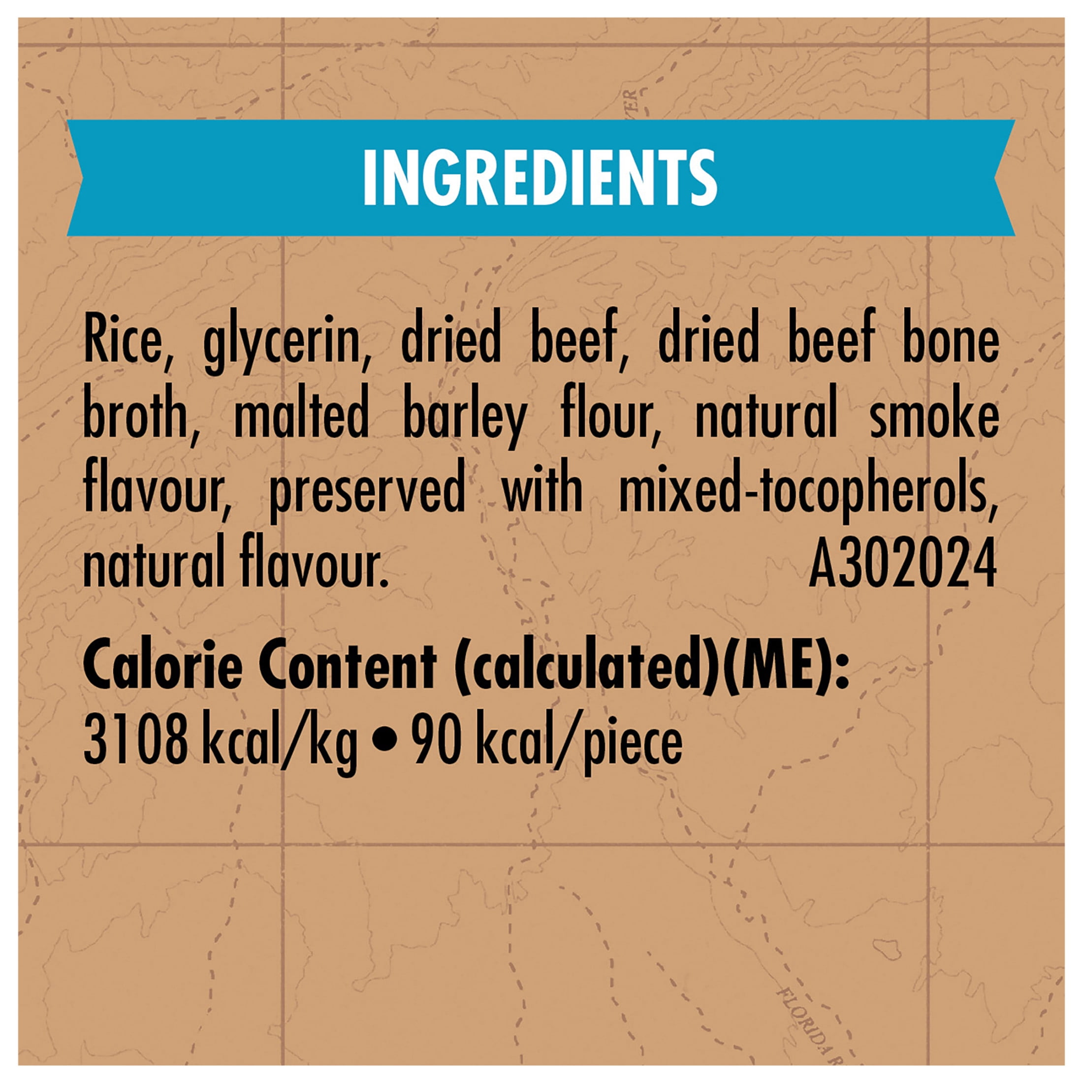 Zuke’s Savoury Chews Recette au Bœuf Nourri à l’Herbe, Bâtonnets de Macher pour Chiens 303 g
