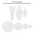 thumbnail image 4 of Kit de Gabarit Règle en Acrylique pour Courtepointe Broderie Durable Pratique Portable Réutilisable Bricolage Fabrication Couture Artisanat Artisanat pour Professionnels 7 Pcs/ensemble, 4 of 9
