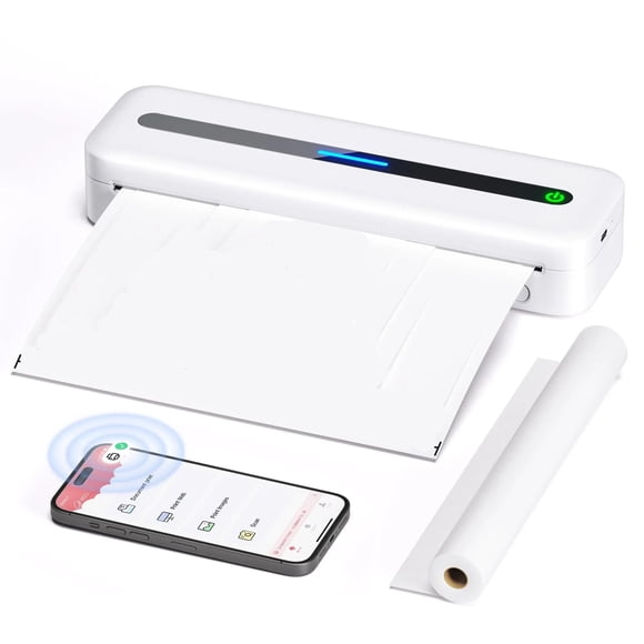 New A4 Portable Printer Wireless M832 for Travel Work Home Inkless Thermal Mobile Printer Support ,Easy to Operate