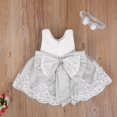 thumbnail image 1 of Princesse Fleur Fille Robe d'Été Tutu Robes de Fête d'Anniversaire Baptême Dentelle Mariage Enfants Robe Formelle Robe 18-24 Mois, 1 of 6