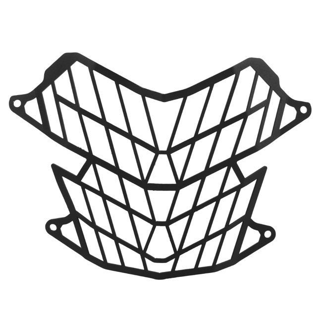 Motorcycle Headlight Grille, Rustproof Black Headlamp Guard Shock Resistant High Strength For TENERE700 2019 Onwards
