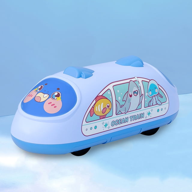 TIMIFIS Simulated Trains Children's Double-Pull High-Speed Rail Train Toy Train Emu Model Simulation Car Education