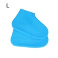 thumbnail image 1 of Shoes Cover Silicone Waterproof Shoe Portable Shoe Protector Reusable Protector Non-slip Wear-resistant Overshoes, Blue, L, 1 of 7
