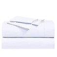 thumbnail image 1 of Abripedic Crispy Percale Sheets, 300-Thread-Count, 5PC Solid Sheet Set, 100% Cotton, Up to 18 Inch Deep Pocket, Split-King, White, 1 of 3