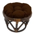 thumbnail image 1 of 18-inch Round Spun Polyester Tufted Footstool Cushion, 1 of 2
