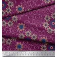thumbnail image 3 of Soimoi Poly Georgette Fabric Floral & Paisley Decorative Printed Fabric 1 Yard 42 Inch Wide, 3 of 3