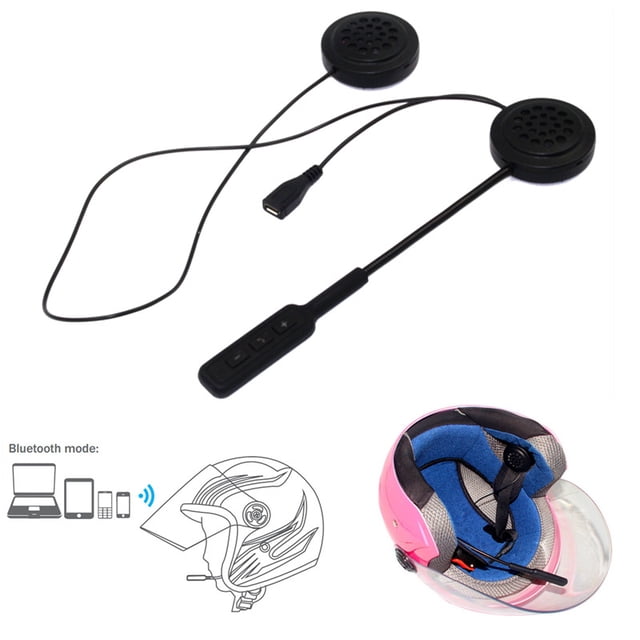 Bluetooth 4.0 Motorcycle Helmet Earphones Speaker Music Hands- Headset Call -