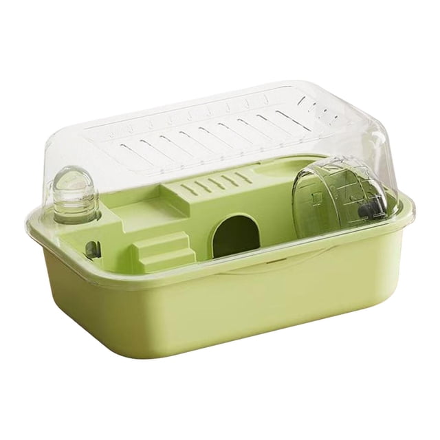 Tachiuwa Habitat Hamster Cage Portable Openable Top Transparent House Small Animal Cage for Rats Small Animals Gerbils Hedgehog Rabbits green