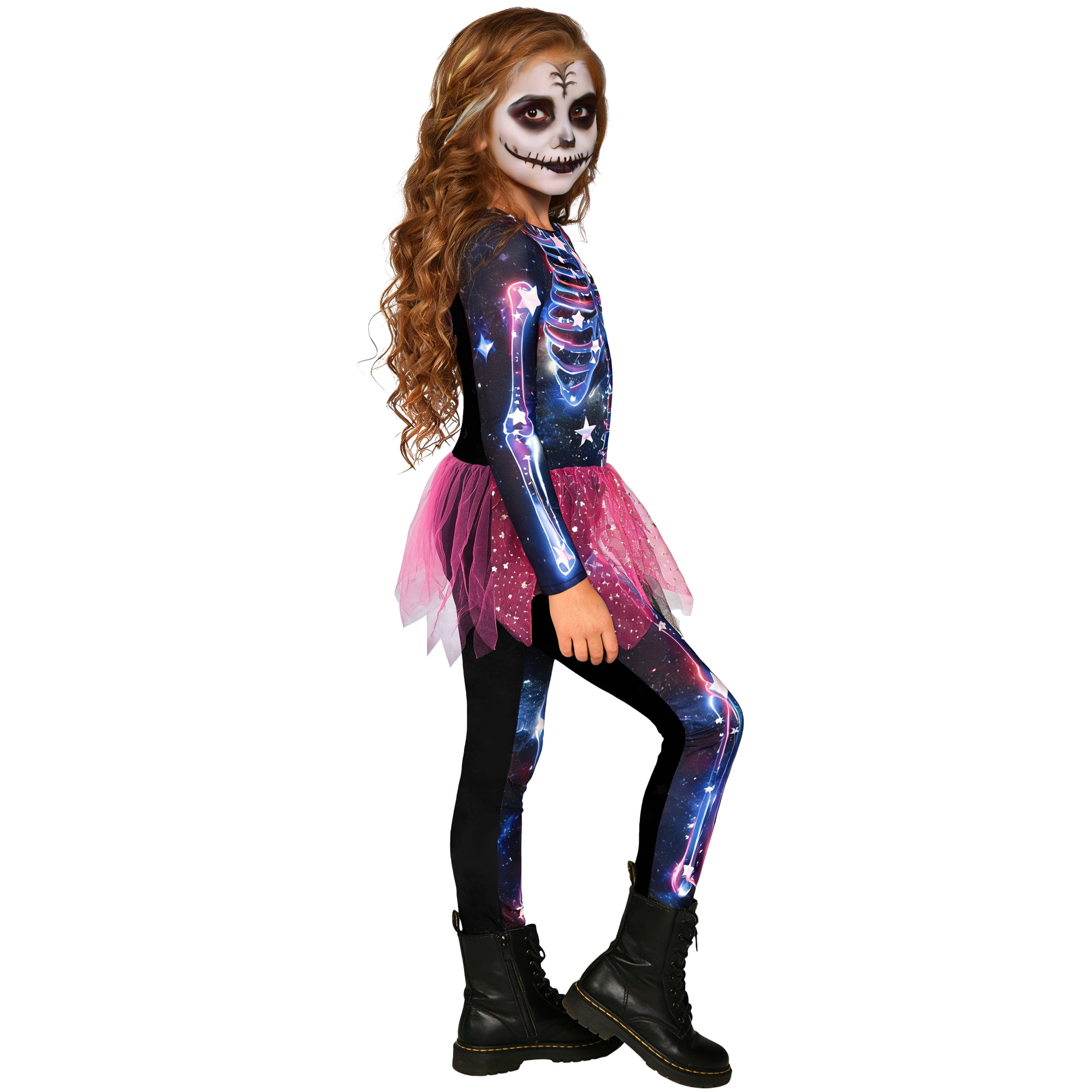 Girls Starry Skelly Small, Costumes by Way to Celebrate