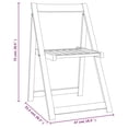 thumbnail image 4 of vidaXL Folding Garden Chairs 4 pcs Solid Wood Acacia, 4 of 5