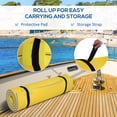 thumbnail image 4 of HOMCOM 10' x 5' Roll-Up Pool Float Pad for Lakes, Oceans, & Pools, Water Mat for Playing, Relaxing & Recreation, Yellow, 4 of 9