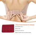 thumbnail image 2 of stanreset Rallonge de Bretelle de Soutien-Gorge Boucle 4 Crochets Accessoires Pratiques Respirants Remplacement Réglable 3 Rangées sous-Vêtements Rouge Vin, 2 of 5