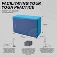thumbnail image 1 of RDX Yoga Block Set, Non-Slip High-Density Eva Foam Brick for Pilates Flexibility Body Balance, Easy Grip Surface for Stability Strength Training Deepen Poses Exercise Office Home Gym, 23x15x9.8CM, 1 of 5