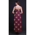 thumbnail image 2 of Bimba Robe Longue Maxi d'Été à Imprimé Floral pour Femme, Col en V, Tenue de Villégiature de Vacances - Grand, 2 of 6