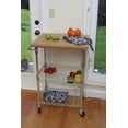 thumbnail image 1 of TRINITY - Desserte avec planche à découper en bambou EcoStorage™ - Chrome, 1 of 6