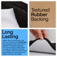 thumbnail image 2 of GORILLA GRIP Chenille Bath Rug 24x17, Rubber Back Quick Dry Washable Microfiber Bathroom Mats, Black, 2 of 8