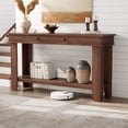 thumbnail image 2 of Kojooin Table Console d'Entrée de 54 Pouces avec Tiroirs, Table de Sofa en Bois avec Tablette de Rangement Ouverte, Table d'Entrée Style Ferme pour Couloir, Salon Ou Vestibule, 2 of 8