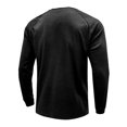 thumbnail image 4 of Innerwin Blouse Long Sleeve Mens Summer Tops Beach Solid Color Casual T Shirts Black S, 4 of 6