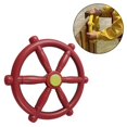 thumbnail image 3 of Tachiuwa Roue de Navire Pirate pour Balançoire Ensemble de Jeu Extérieur Cour Arrière Rouge, 3 of 8