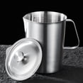 thumbnail image 3 of Stainless Steel Storage Pitcher 70 oz Large Metal Measuring Jug with Handle Versatile Heavy-Duty Container for Cooking Baking and Beverage Preparation, 3 of 7