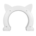 thumbnail image 4 of Porte Intérieure de Chat, Installation Facile ABS Porte Décorative de Trou de Chat pour le Mur Blanc, Noir, Brun, 4 of 8