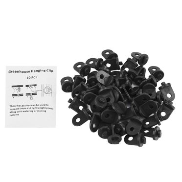 Sonew 50 Pcs Crochets en Plastique pour Serre, Suspension pour Plantes, Crochets pour Serre