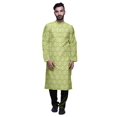 thumbnail image 1 of Atasi Kurta Décontracté Imprimé à Col Chinois avec Churidar Kurta Chemise pour Homme, 1 of 1
